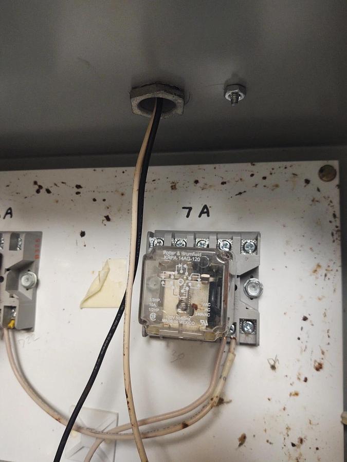 Used Hoffman A1212CH Junction Box Electrical Enclosure, ADAPTABEACON 48FLEDR-N5 120V
