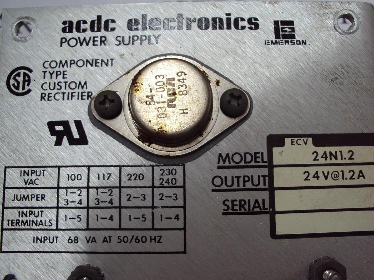 Used ACDC Electronics Power Supply 24N1.2