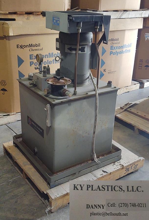 Used Morning Star 7.5Hp Hydraulic Pump Power Unit Station Pump 230/460V Heat Exchange
