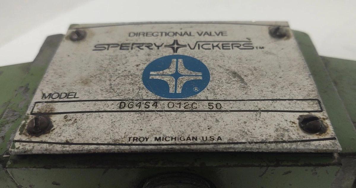 Used đŸ”¥TESTED Vickers DG4S4-012C-50 Directional Valve Pilot Coil 316011 115V