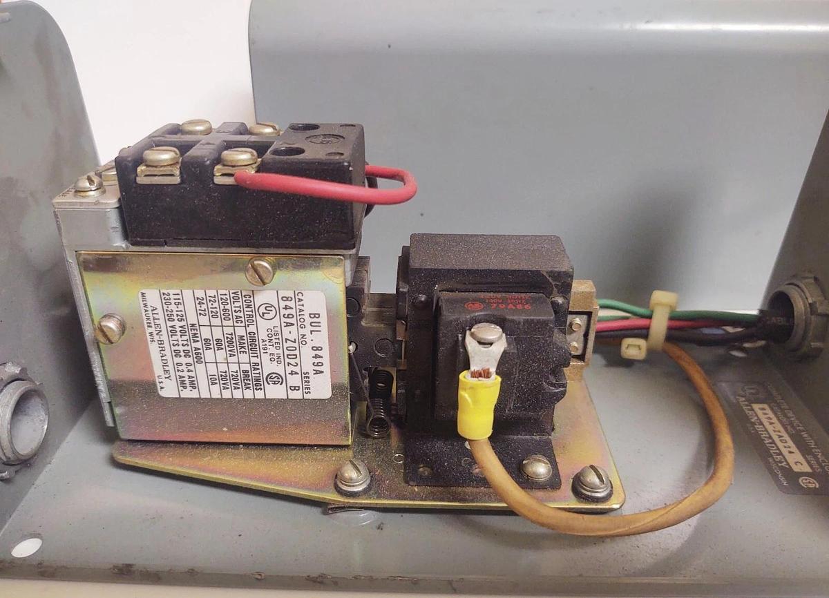 Used Allen Bradley 849A-ZOD24 Time Delay Relay 849A-Z0D24 Complete Unit