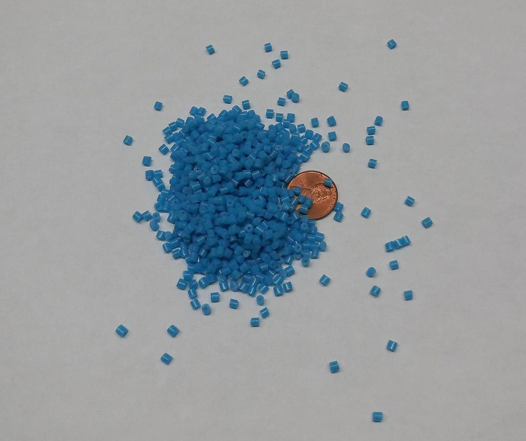 PP Plastic Pellets Polypropylene Resin Material Injection Light Blue 10 Lbs