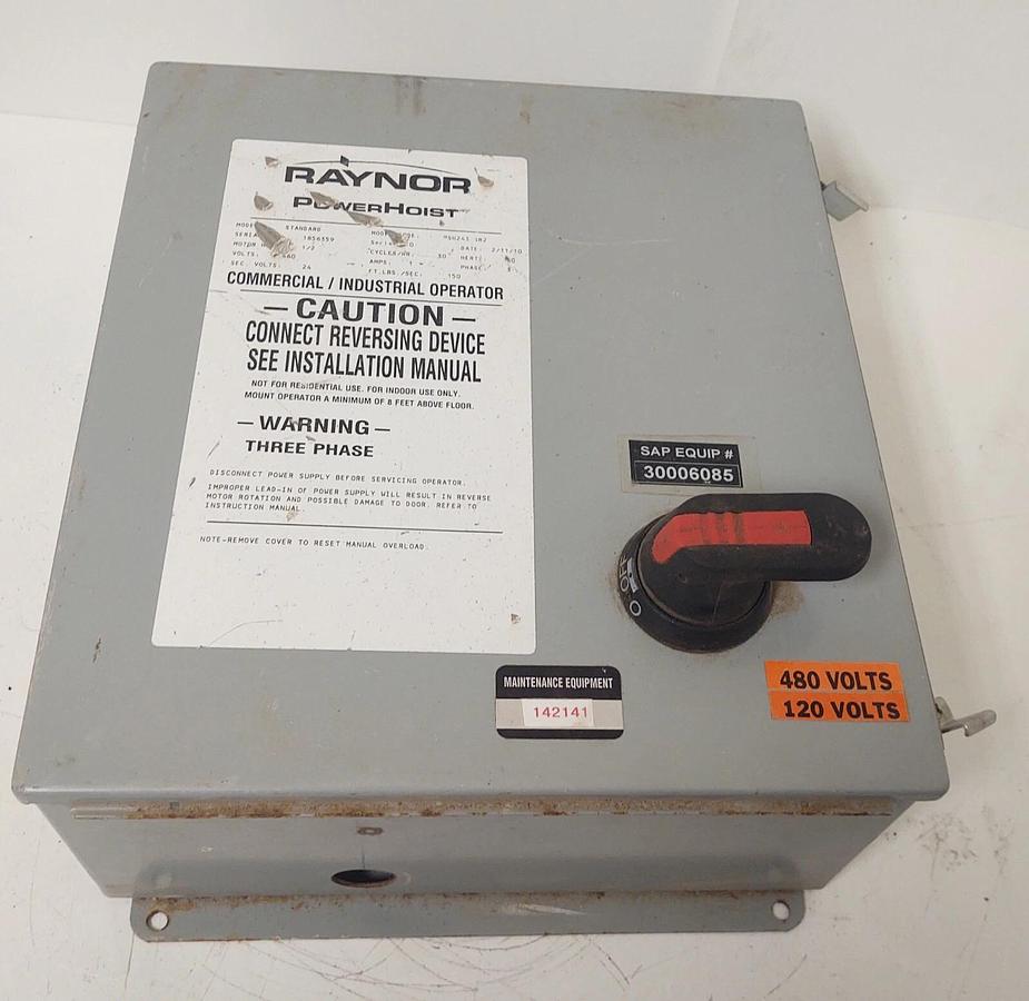 Used 🔥 Hoffman A1614CH 14" x 16" x 6" Steel Enclosure with Modifications Contactors