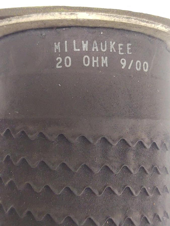 Used Milwaukee Dynamic Braking Resistor for VFD Motor, 20 Ohm Wire Wound Encapsulated