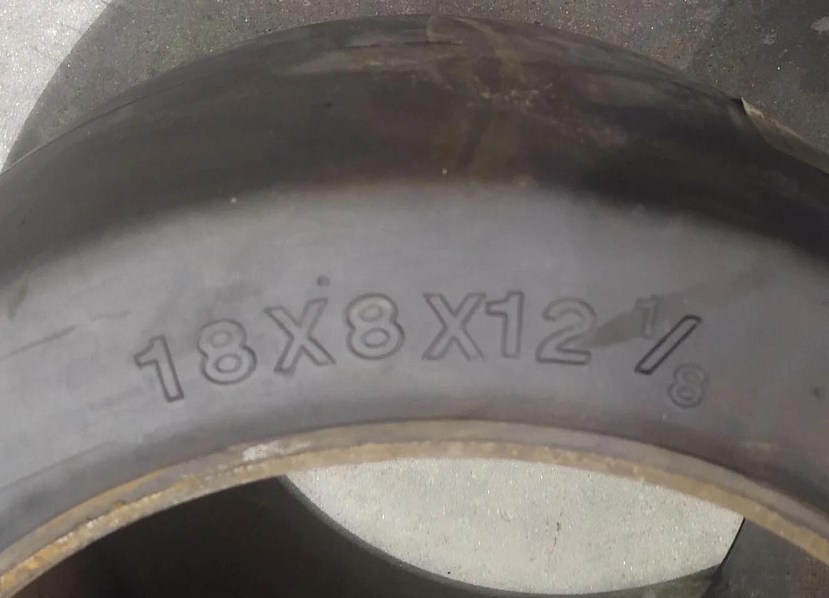 🔥1 NEW 18x7x12 1/8 Press On Tire Forklift Tires
