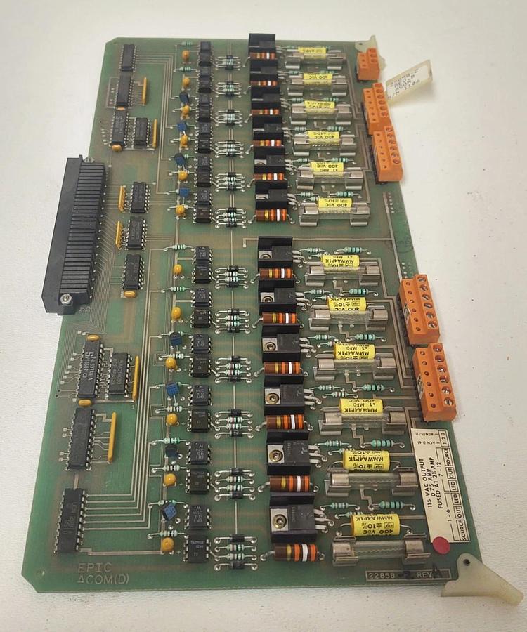 Used 🔥EPIC 22858-2 REVISION B, PC ACOM BOARD  115VAC OUTPUT, FUSED AT 2.5A