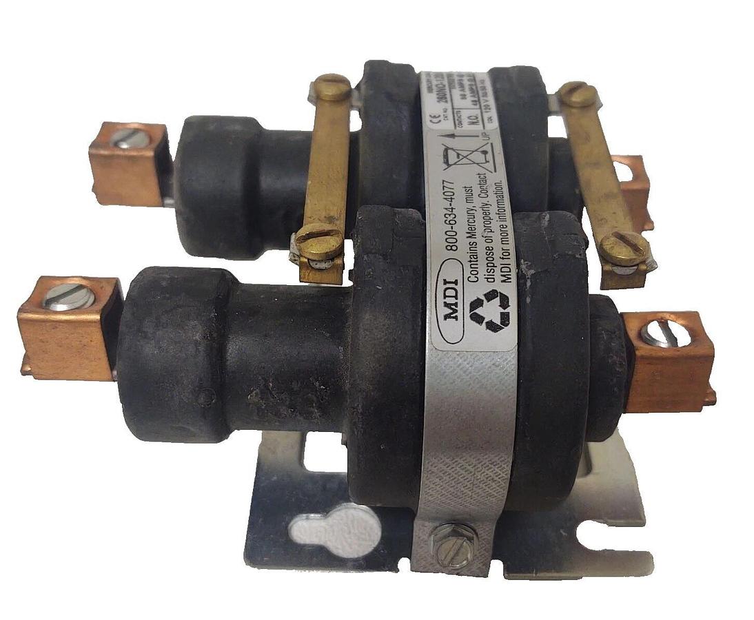 Used 🔥 MERCURY CONTACTOR 260NO-120A-18 48-60AMPS 480-600VAC 120V 50/60HZ 2Pole
