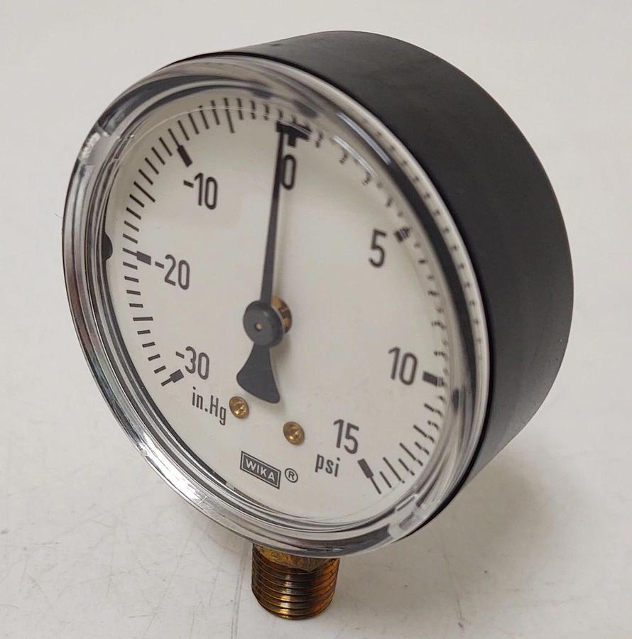 🔥 5 PCS NEW WIKA 111.10 4253035 Vacuum 30HG 15PSI 1/4" NPT 2.5" Pressure Gauge