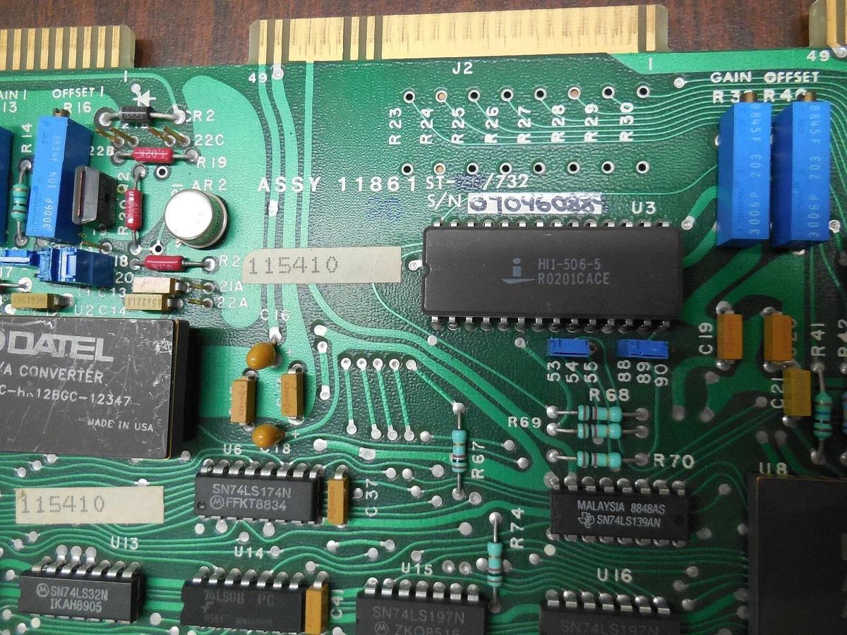 Used DATEL Circuit Board 11861-ST-711/732 S/N 070460889 (11861ST711/732)