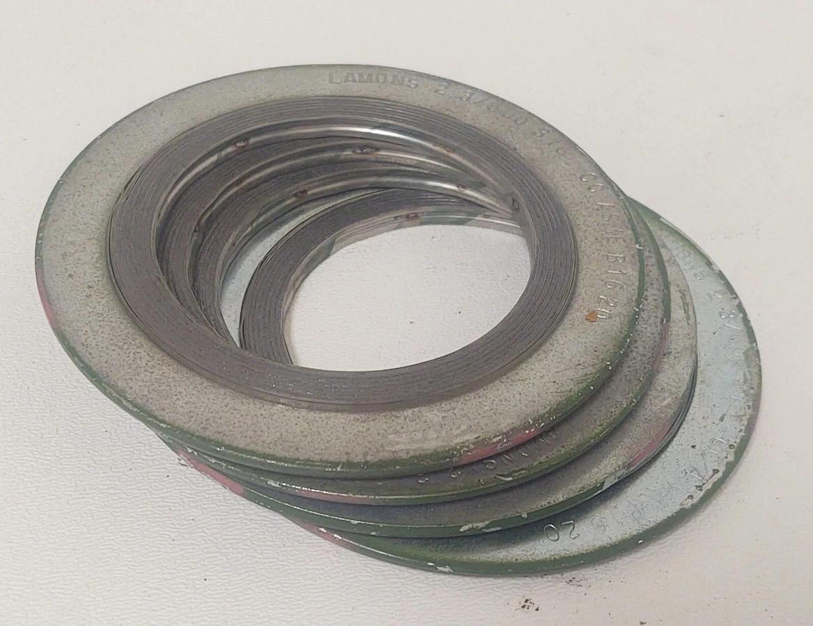 🔥(4 PCS) LAMONS 2 3/600 316L Gasket Metallic ASME B16.20 for Pipe Flange