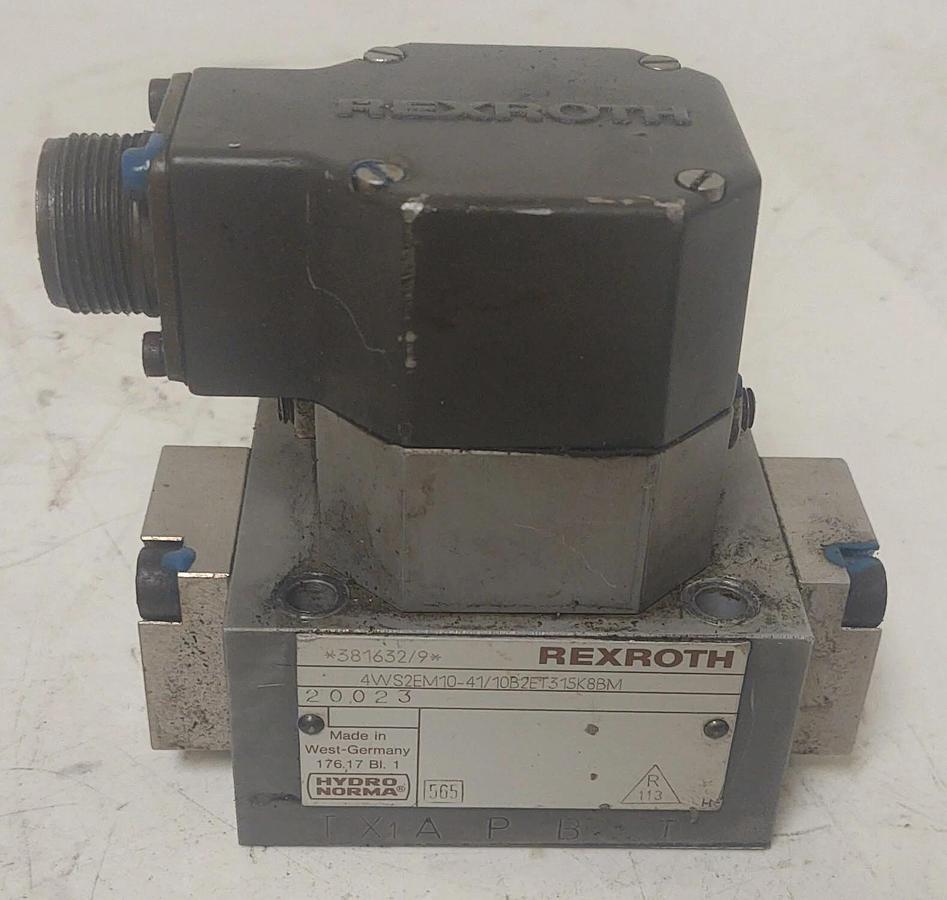 Used 🔥REXROTH 4WS2EM10-41 HYDRAULIC 4-WAY DIRECTIONAL SERVO VALVE ADAPTOR PLATES