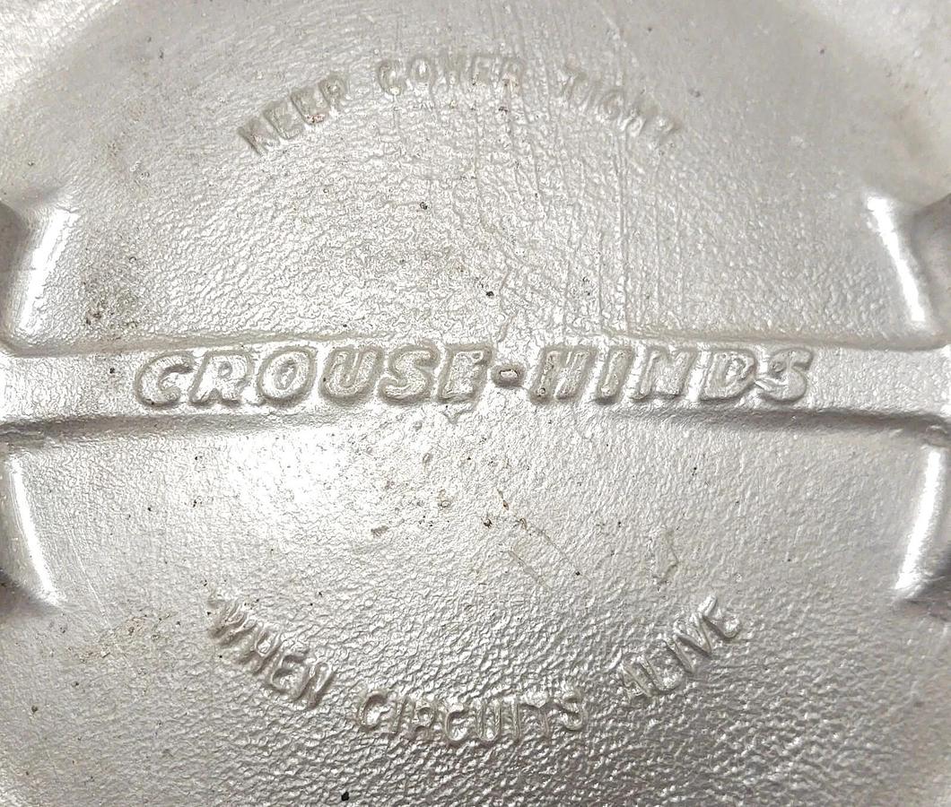 🔥 Crouse-Hinds GUAX49, 1-1/4" Hub, Iron, Explosion Proof Conduit Outlet Box