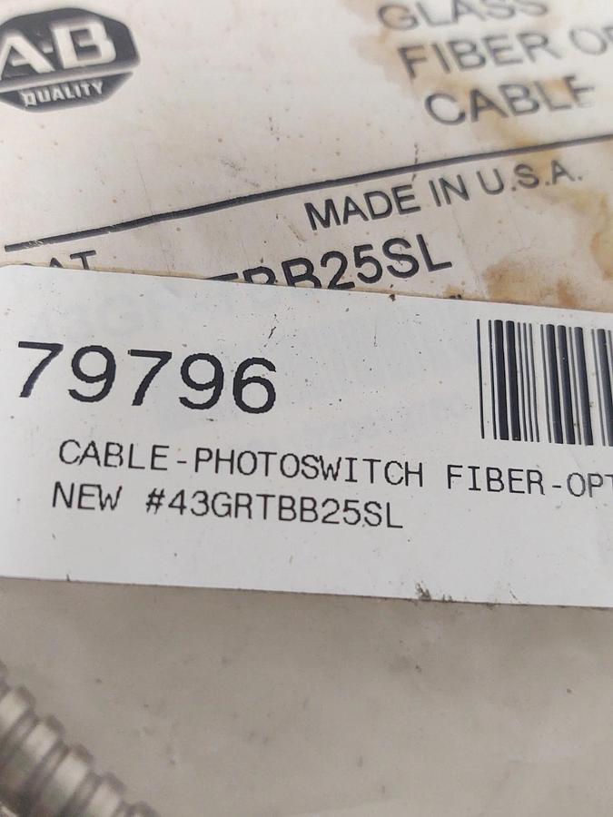 🔥 New ALLEN BRADLEY 43GR-TBB25SL Cable Photo Switch Fiber