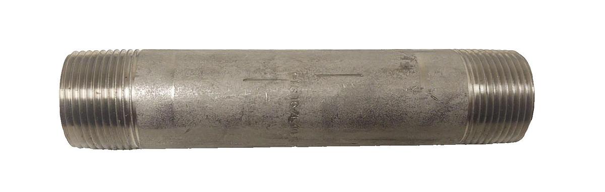 🔥QTY316/L Threaded Pipe Nipple, 1" NPT x 6" Length