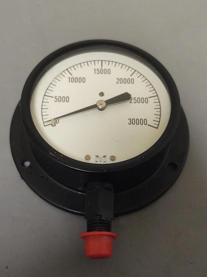 🔥MARSHALL TOWN HIGH PRESSURE GAUGE 0-30,000 PSI, 3-1/2, 1/4" NPT