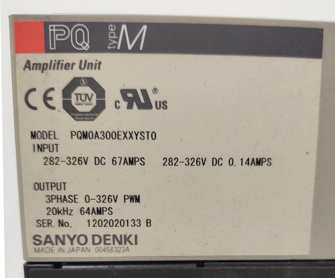 Used 🔥(WORKING) SANYO DENKI 20 KHZ, PWM Amplifier Unit PQM0A300EXXYST0 Mitsubishi