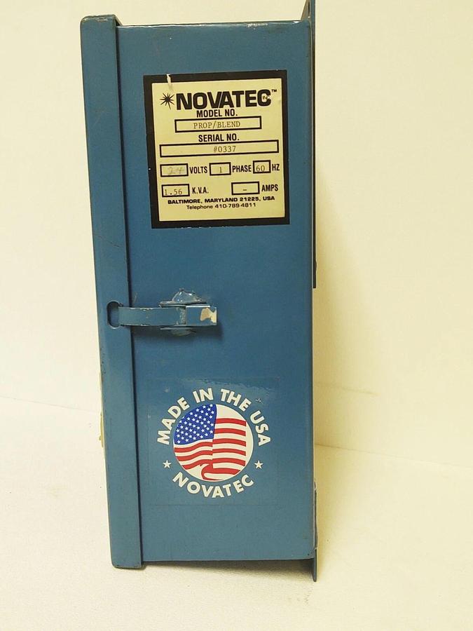Used NOVATEC LAYERING CONTROLLER VACUUM LOADER MODEL PROP/BLEND DUAL VALVE