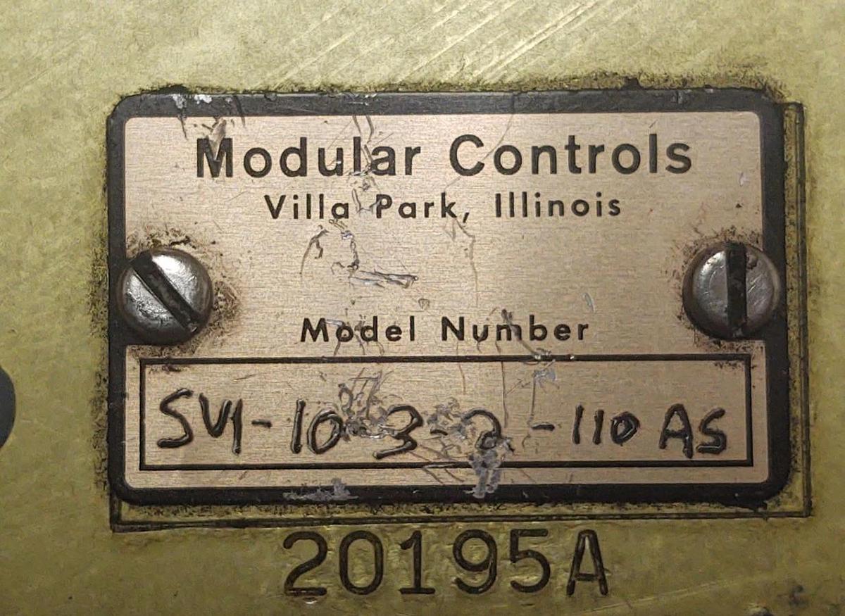 🔥NOS Modular Controls SV1-10-3-2-110AS Solenoid Valve