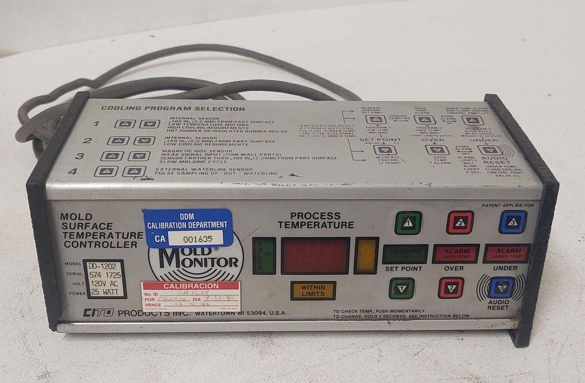 Used 🔥 Cito DD-1202 Mold Monitor Mold Surface temperature controller 120VAC 25W