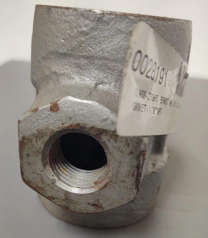 🔥ERNST 1/2" NPT Sight Glass Flow Indicator Concentric PTFE Impeller E-57-CS-3