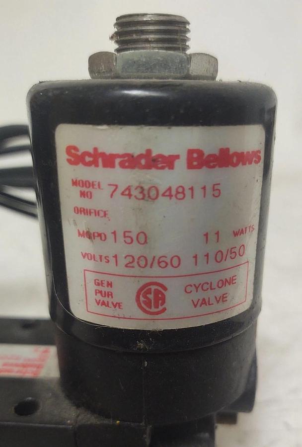 🔥Schrader Bellows 520001115 Double Solenoid Valve 4 Way 2 Pos 150PSI 120V Coil