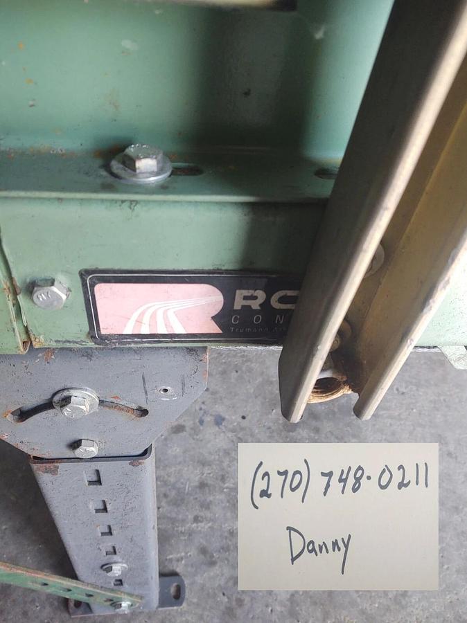 Used 🔥Roach 21'x30" Power Conveyor 1/2 Moon Material Belt in Good Condition