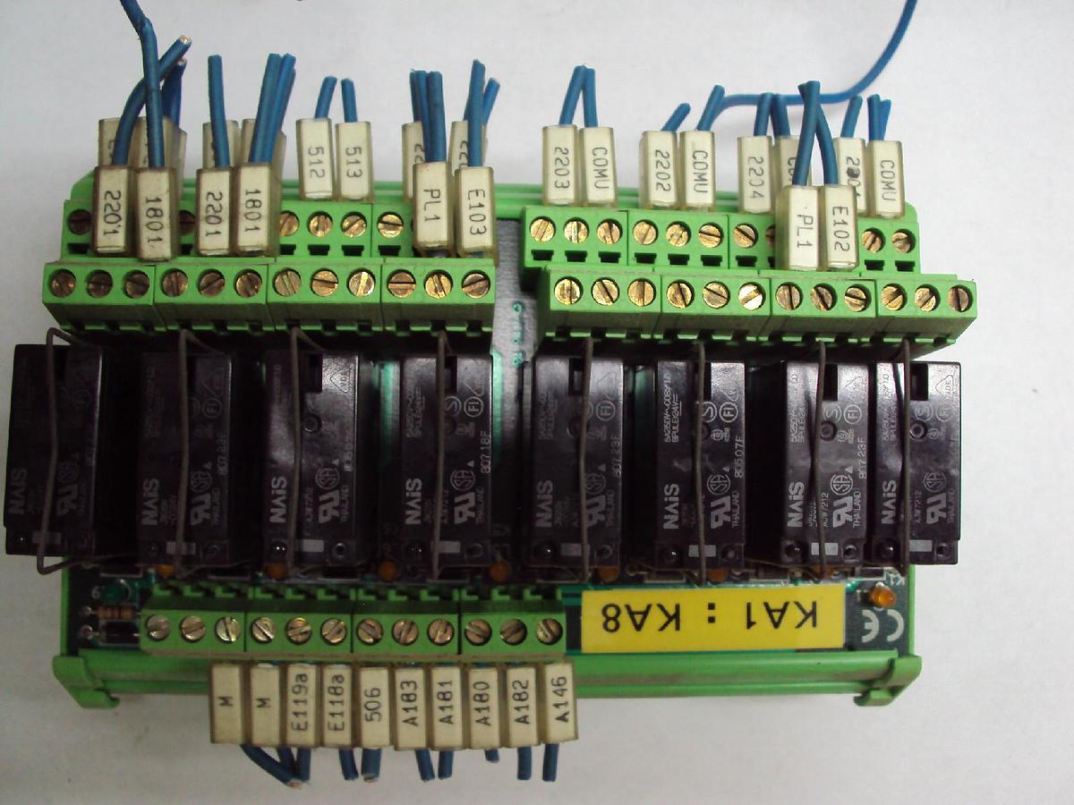 Used Eurotek 8 Channel Relay ET-MRZ08/24DC/2SC/N/AR Breakout Board