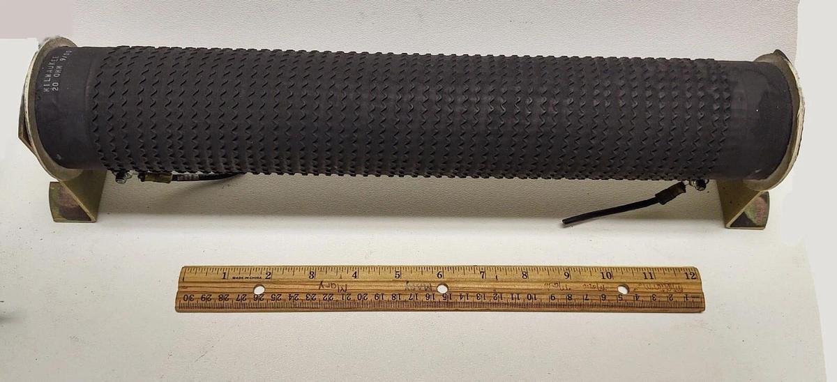 Used Milwaukee Dynamic Braking Resistor for VFD Motor, 20 Ohm Wire Wound Encapsulated