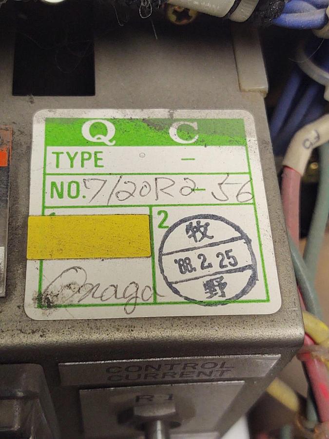 Used Toshiba Machine Co Injectvisor Control Current Power Supply 7120R2-56