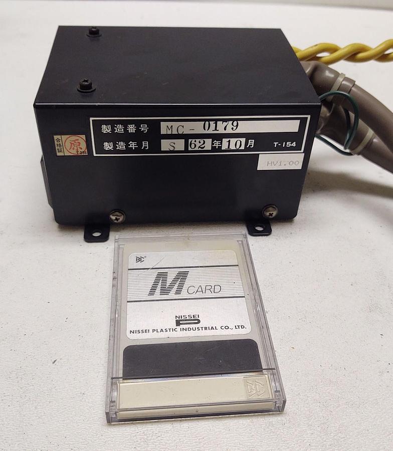 Used NISSEI INJECTION MCARD  MEMORY  BEE CARD READER PROGRAMMING MODULE NC-8000F2