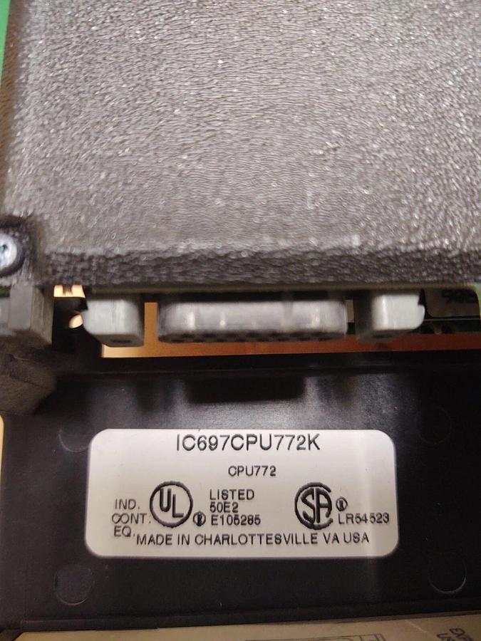 Used GE FANUC IC697CPU772K / IC697MEM715C / 128KB CMOS MEMORY CPU 772