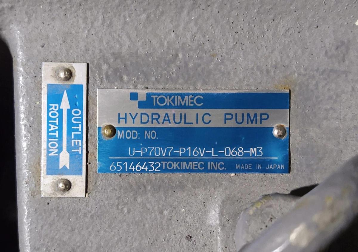 Used LEESON ELECTRIC CO Motor N 284T17DK1A 25HP Tokimec Pump u-P70V7-P16V-L-068-M3