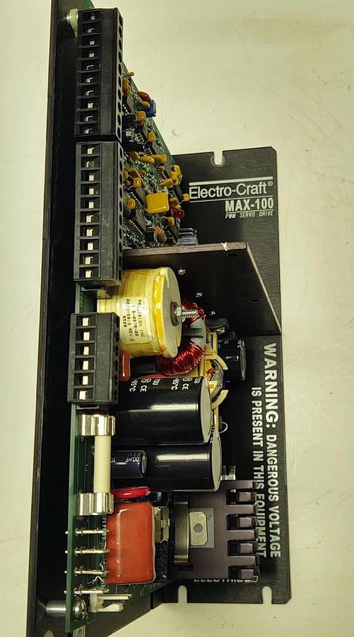 Used 🔥Electro-Craft Max-100 115V PWM SERVO DRIVE, 9078-0121, Reliance Electric Rev E