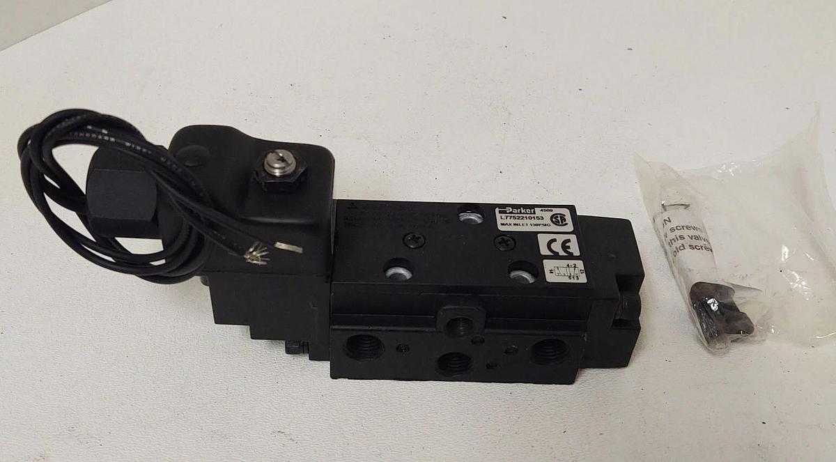 🔥NEW PARKER L7752210153 Pneumatic Air Valve 120-Volt Coil