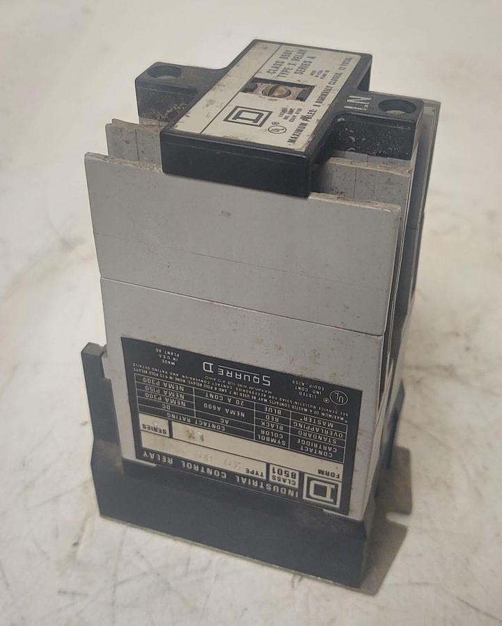 Used 🔥Square D Class 8501 Control Relay, Form LN Series A