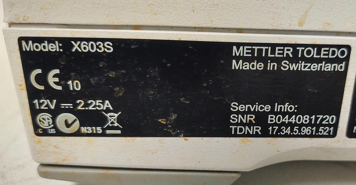 Used 🔥Mettler Toledo X603S Analytical Scale 600g / 1mg - NO DISPLAY HEAD