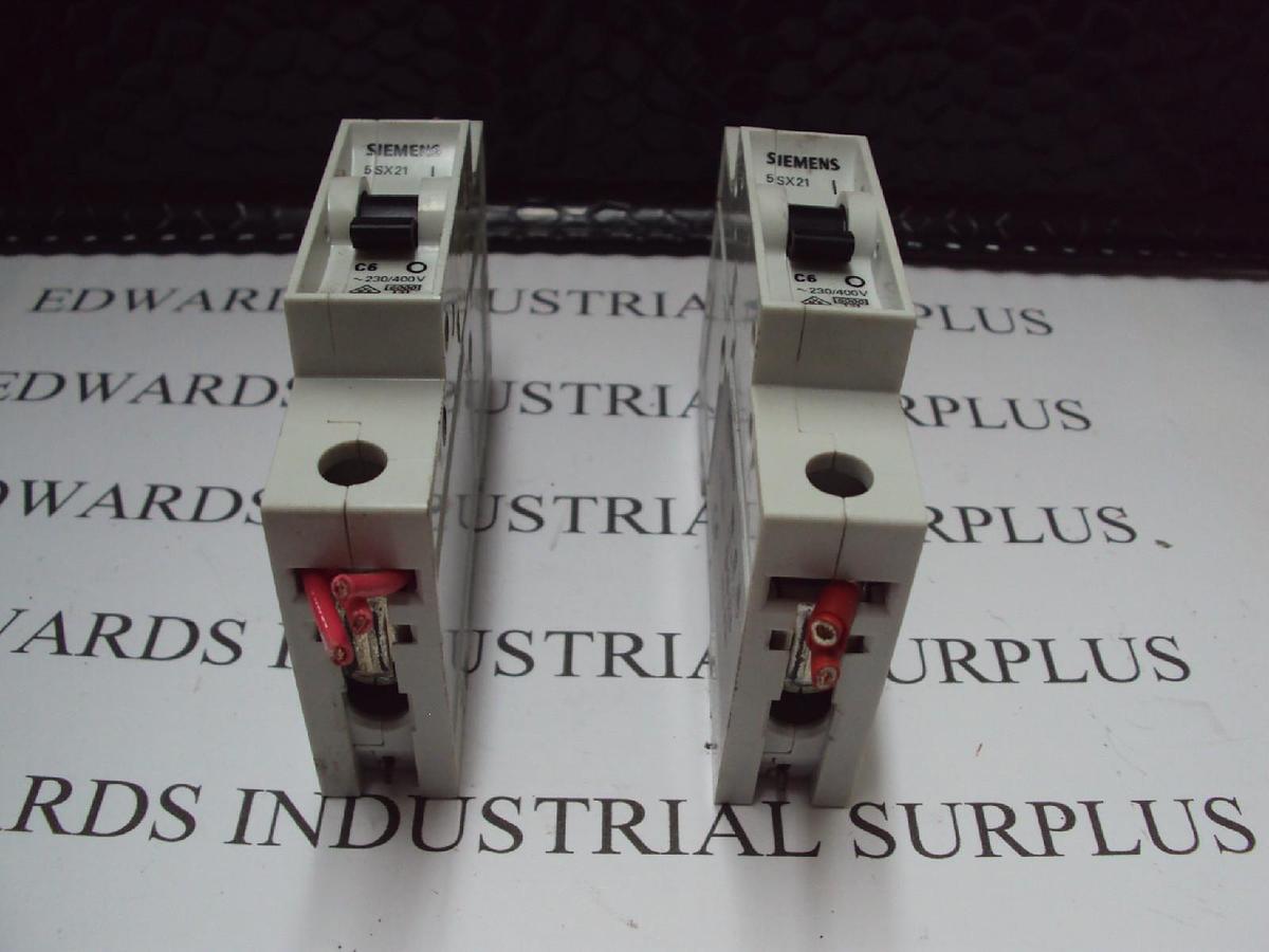 Used 2 Siemens 5SX21 Circuit Breaker 5SX2 230/400V