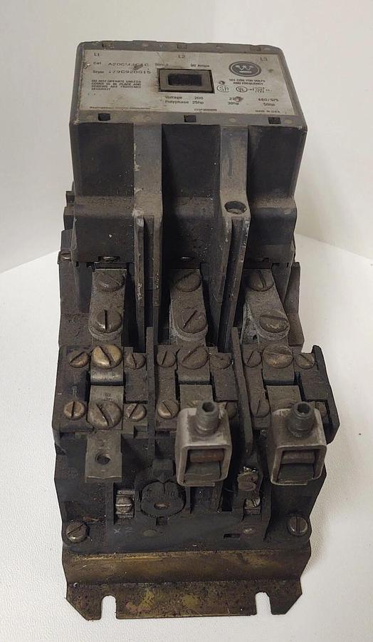 Used 🔥 (TESTED) WESTINGHOUSE A200M3CAC, SIZE 3, CONTACTOR 90A 50HP 120V COIL