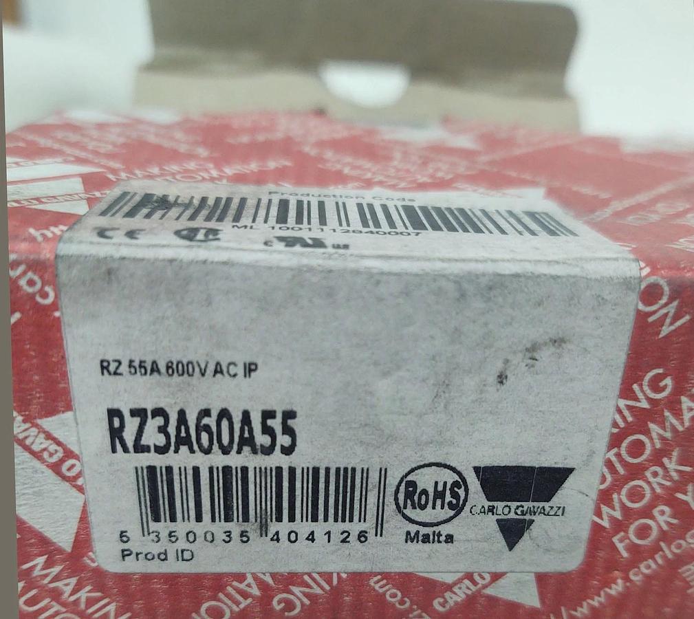 🔥NEW -  Carlo Gavazzi RZ3A60A55 Solid State Relay 600VAC / 55A