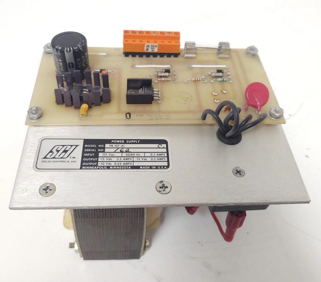 Used 🔥 (TESTED) SCI POWER SUPPLIES PR107-A1 115VAC INPUT, +10VDC, +/- 15VDC OUTPUTS