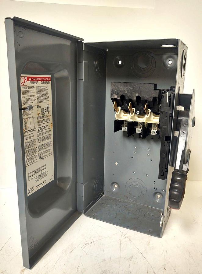 Used 🔥Square D HU362 Non-Fused Safety Switch 60 Amp 3r Outdoor 600 Vac