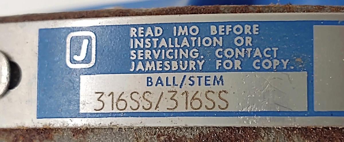 🔥 NEW Jamesbury, WCB 1-1/2" Ball Valve, 5" Flange, CSTL, P/N: 7150312236XTZ1