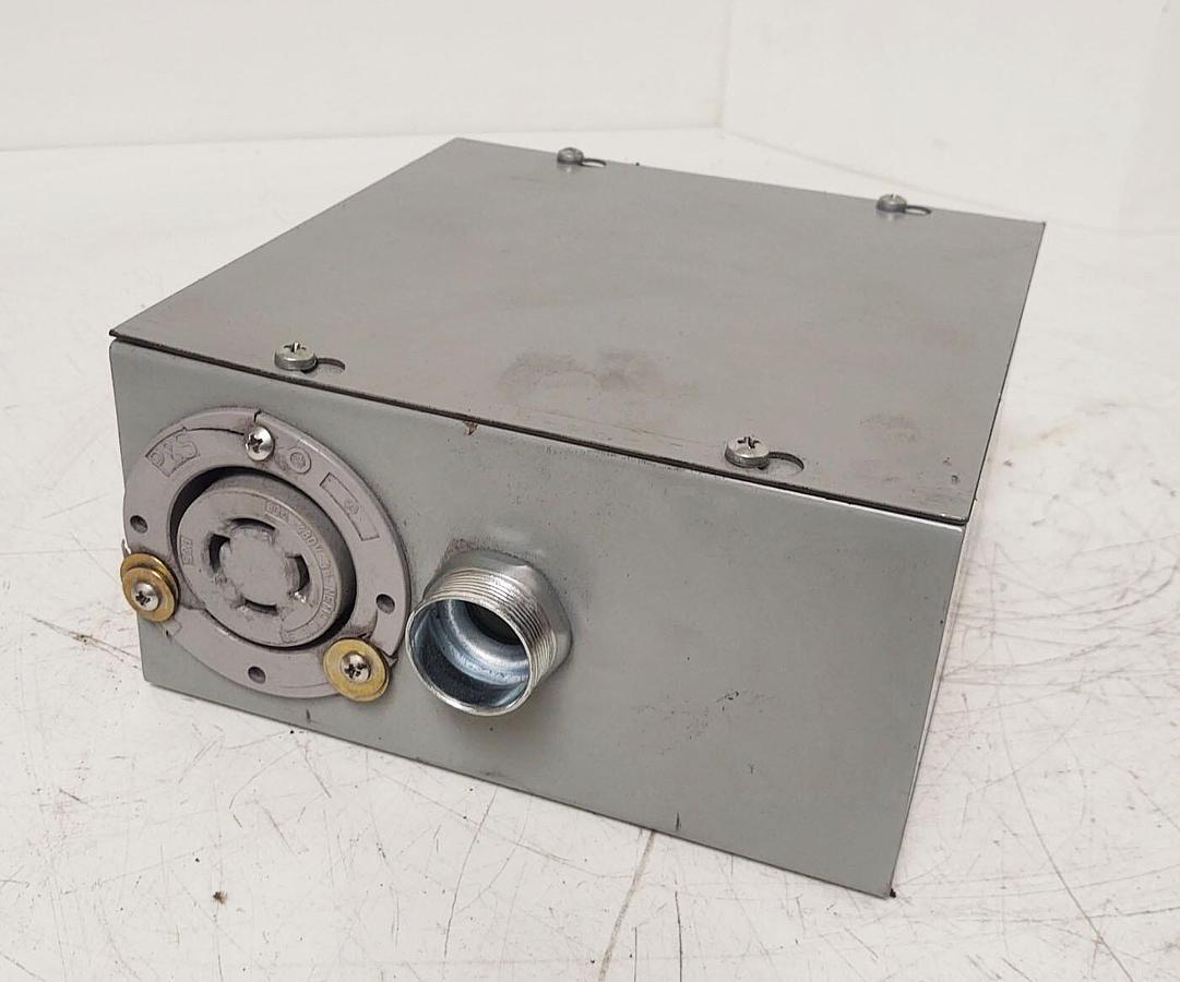 Used 🔥8x8x4 Enclosure Pass Seymour Single Flush Receptacle 30A 480V NEMA L16-30R