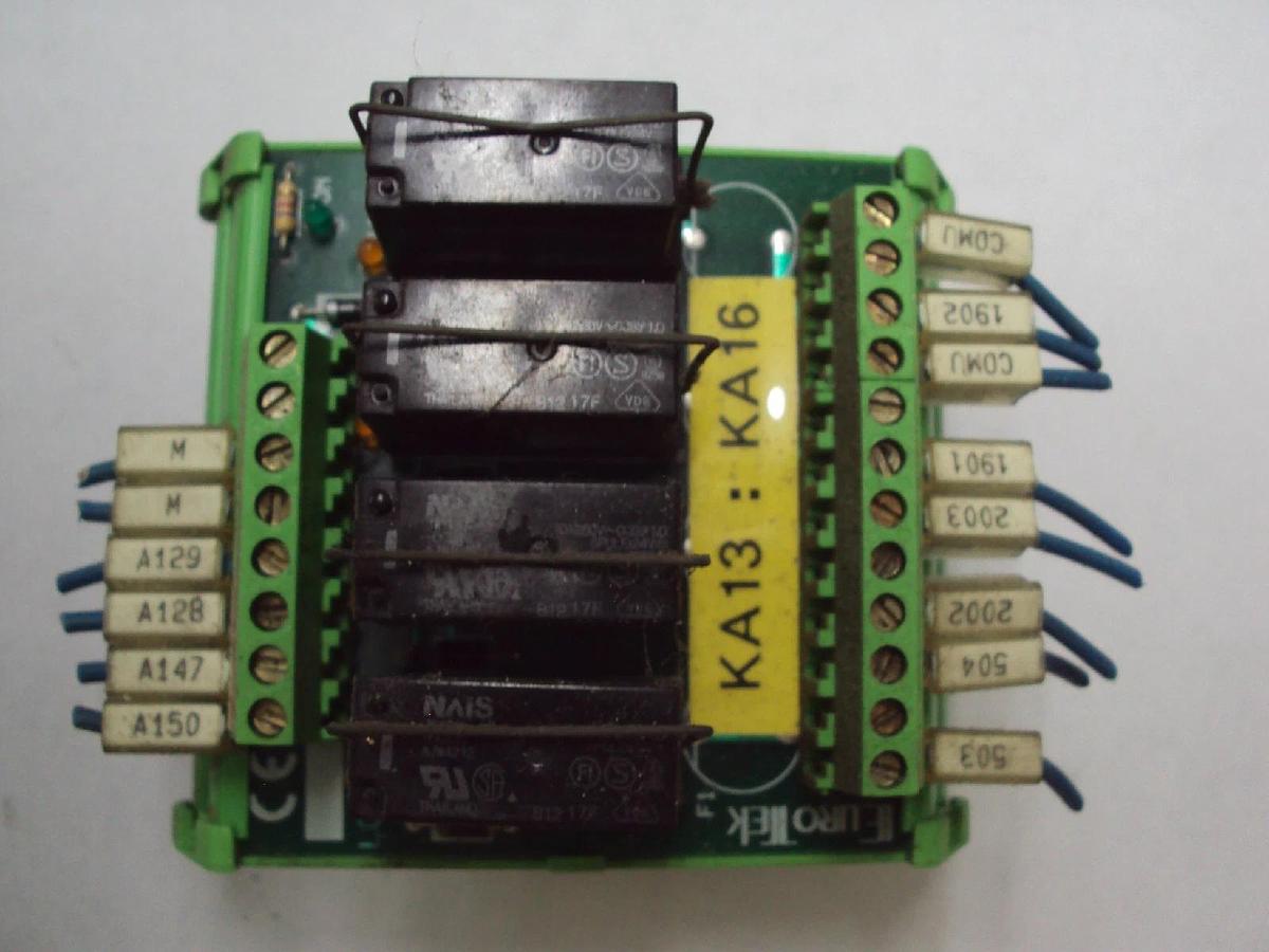 Used Eurotek 4 Channel Relay ET-MRZ04/24DC/SC/N/AR Breakout Board