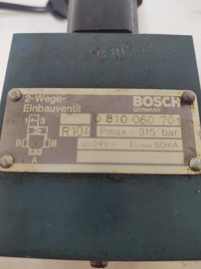 Used đŸ”¥Bosch Hydraulic Cartridge Valve 0 810 060 701 , 315 Bar