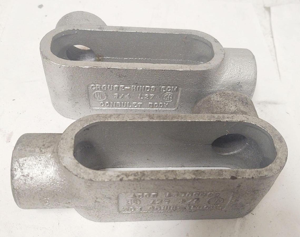 🔥(2PCS) CROUSE-HINDS L27, Rigid Conduit Outlet Body, 3/4, Form 7