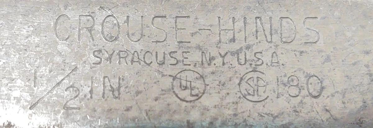 (10 NEW) Crouse-Hinds 180, Rigid Conduit Body Cover, 1/2 GASK578 Rubber Gasket