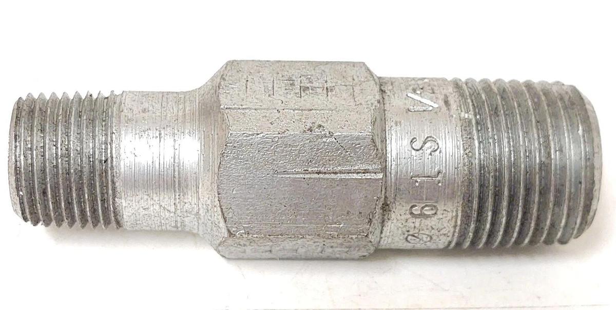 🔥 (17 PCS) XH WP 1/2" x 3/8" Male NPT Hex Nipple Reducer Pipe Fitting BN 61