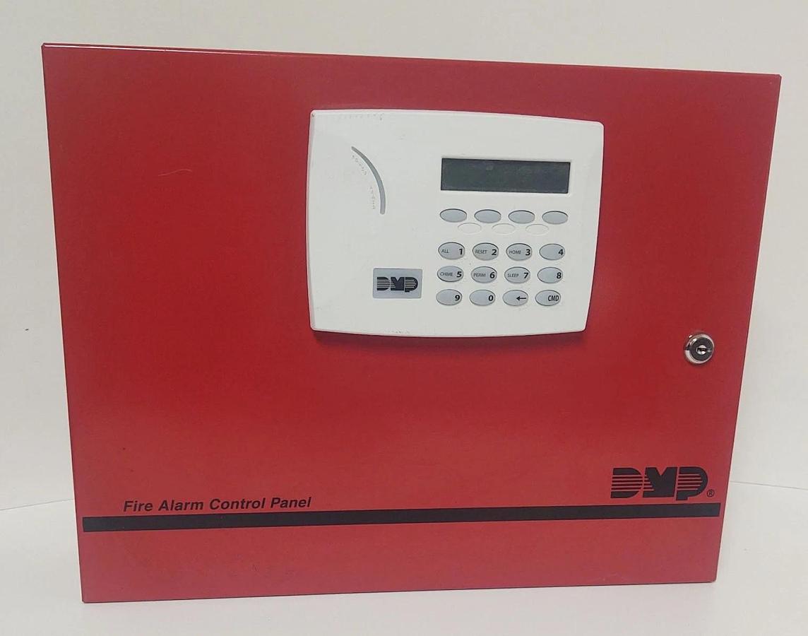 Used 🔥DMP XR150/XR550 Fire Alarm Control Panel RED Enclosure