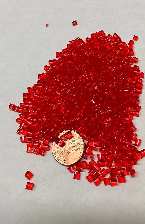 Red Acrylic PMMA Plastic Pellets Resin Injection Molding Lens Grade 10 Lbs